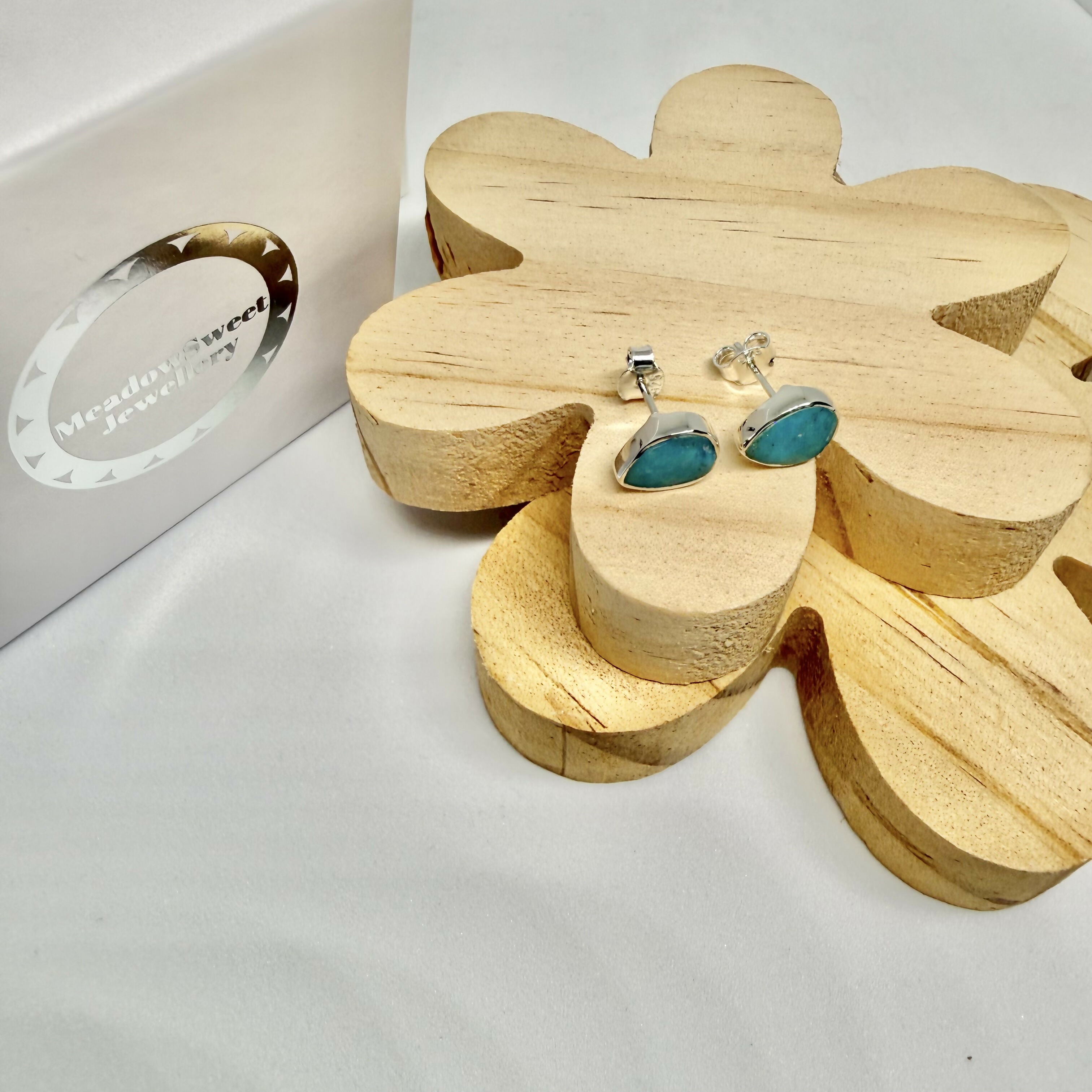 SLEEPING BEAUTY TURQUOISE STUDS