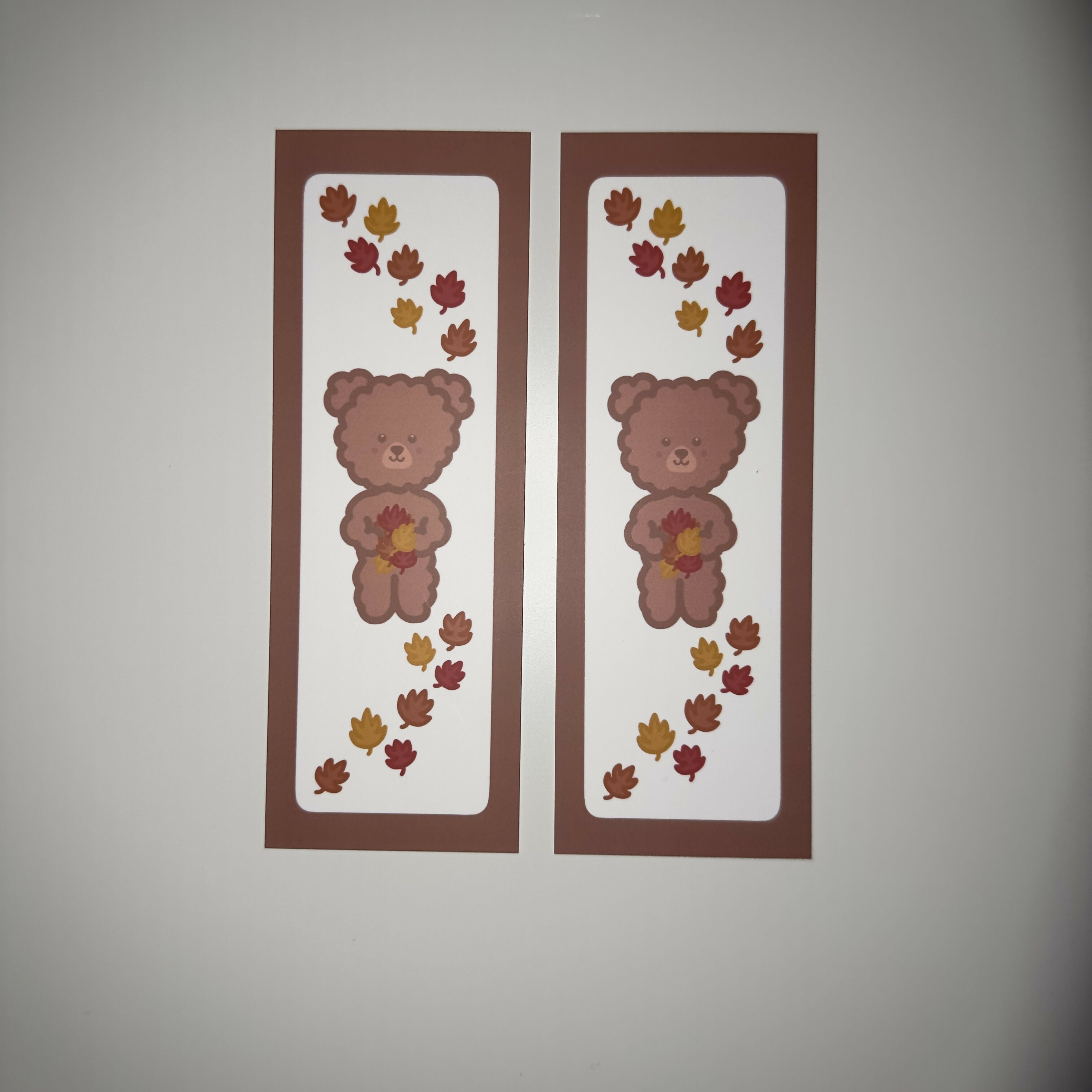 Bear's Autumn Leaves Bookmark