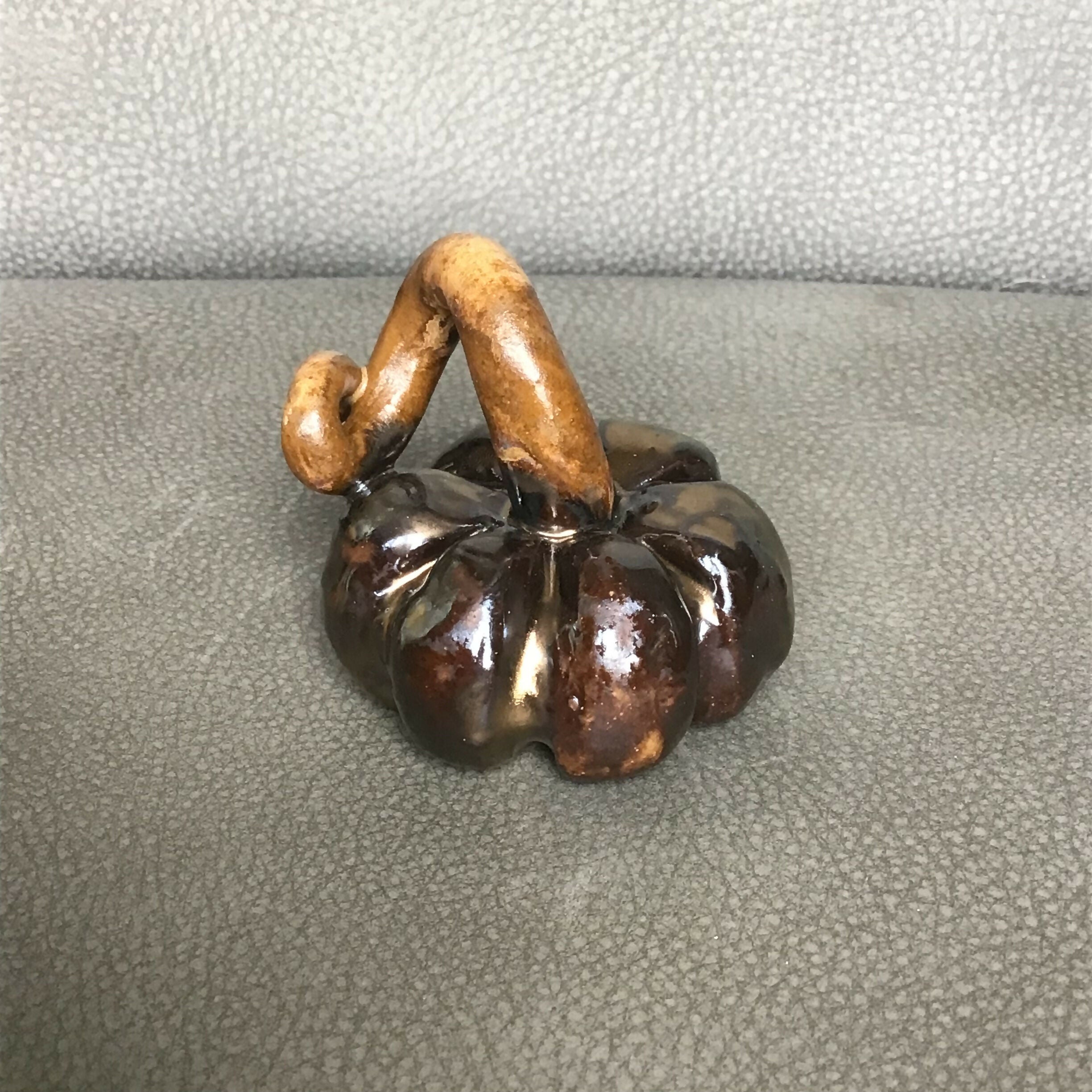 Ceramic Sculpted Pumpkin