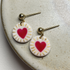 Hearts Clay Earrings
