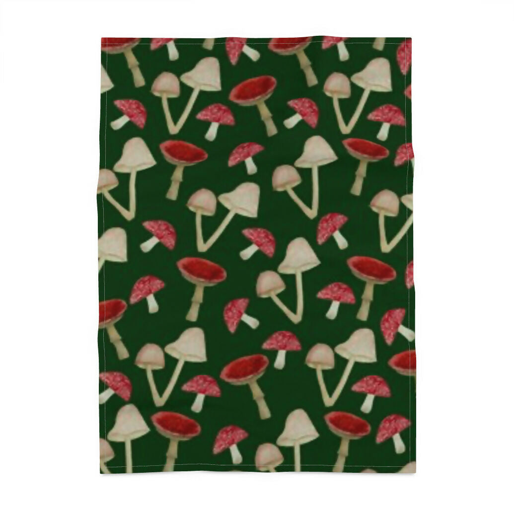 Art-led Cotton Tea Towel | flamingo, cottage, heart tree, mushrooms designs