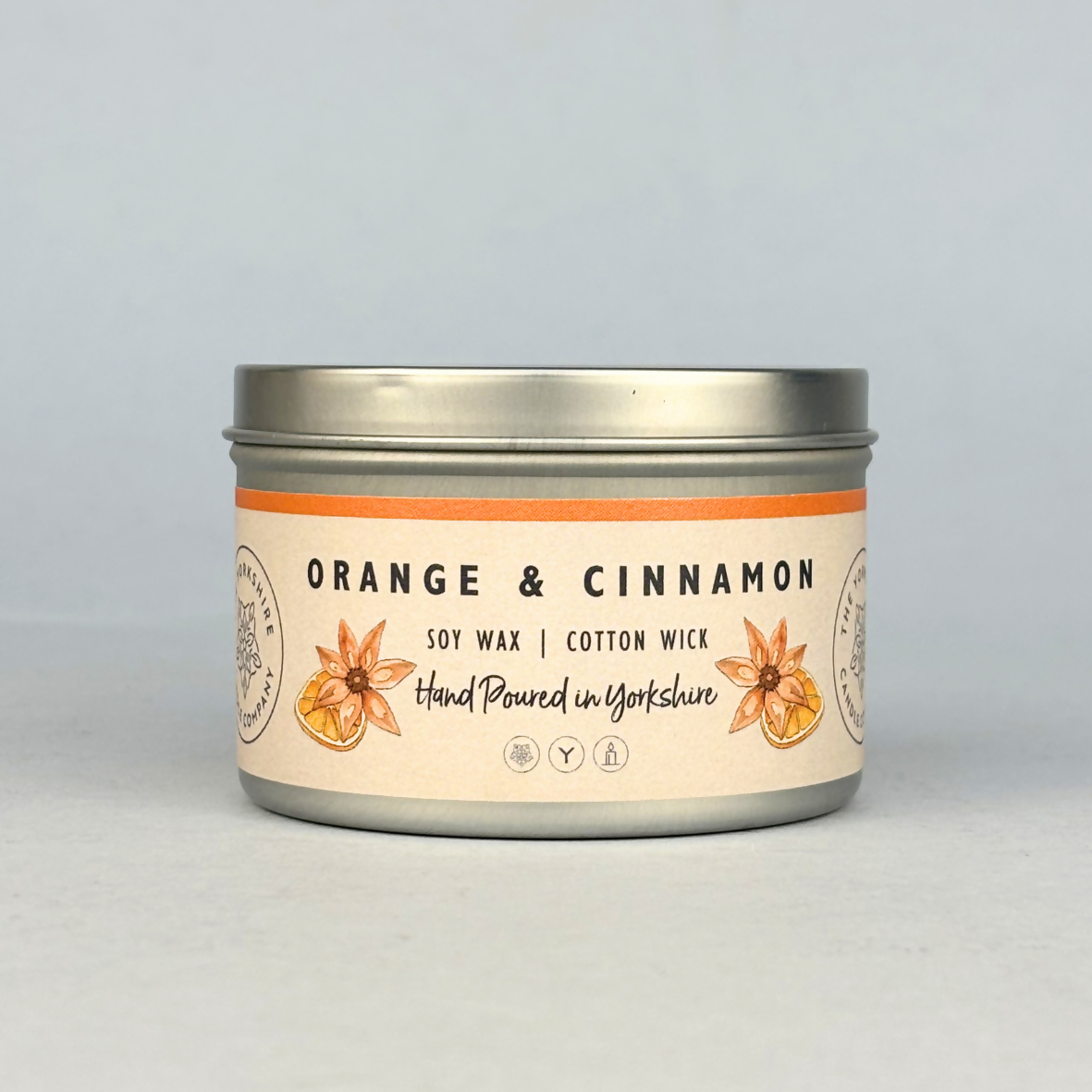 Orange & Cinnamon Large TIn Candle - 250ml
