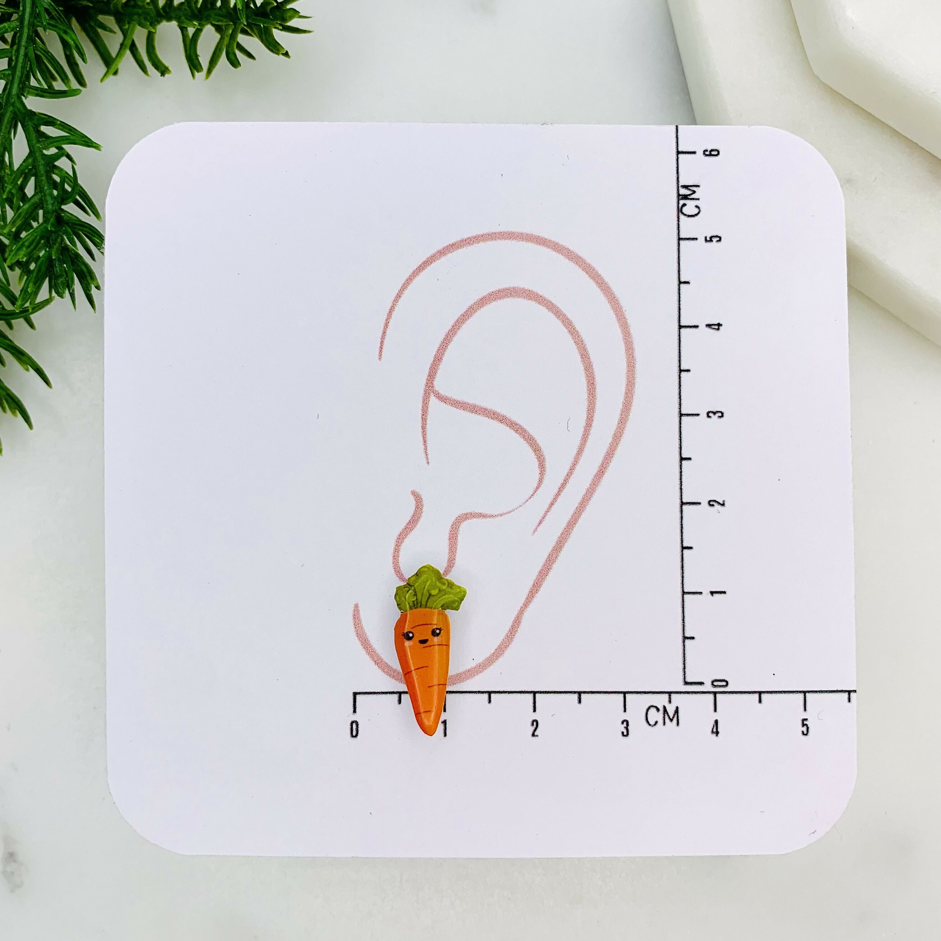 Happy Carrot Stud Earrings