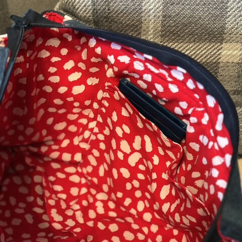 Unique Handcrafted Striped Denim Tote Bag Handbag Made From Upcycled Jeans