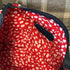 Unique Handcrafted Striped Denim Tote Bag Handbag Made From Upcycled Jeans