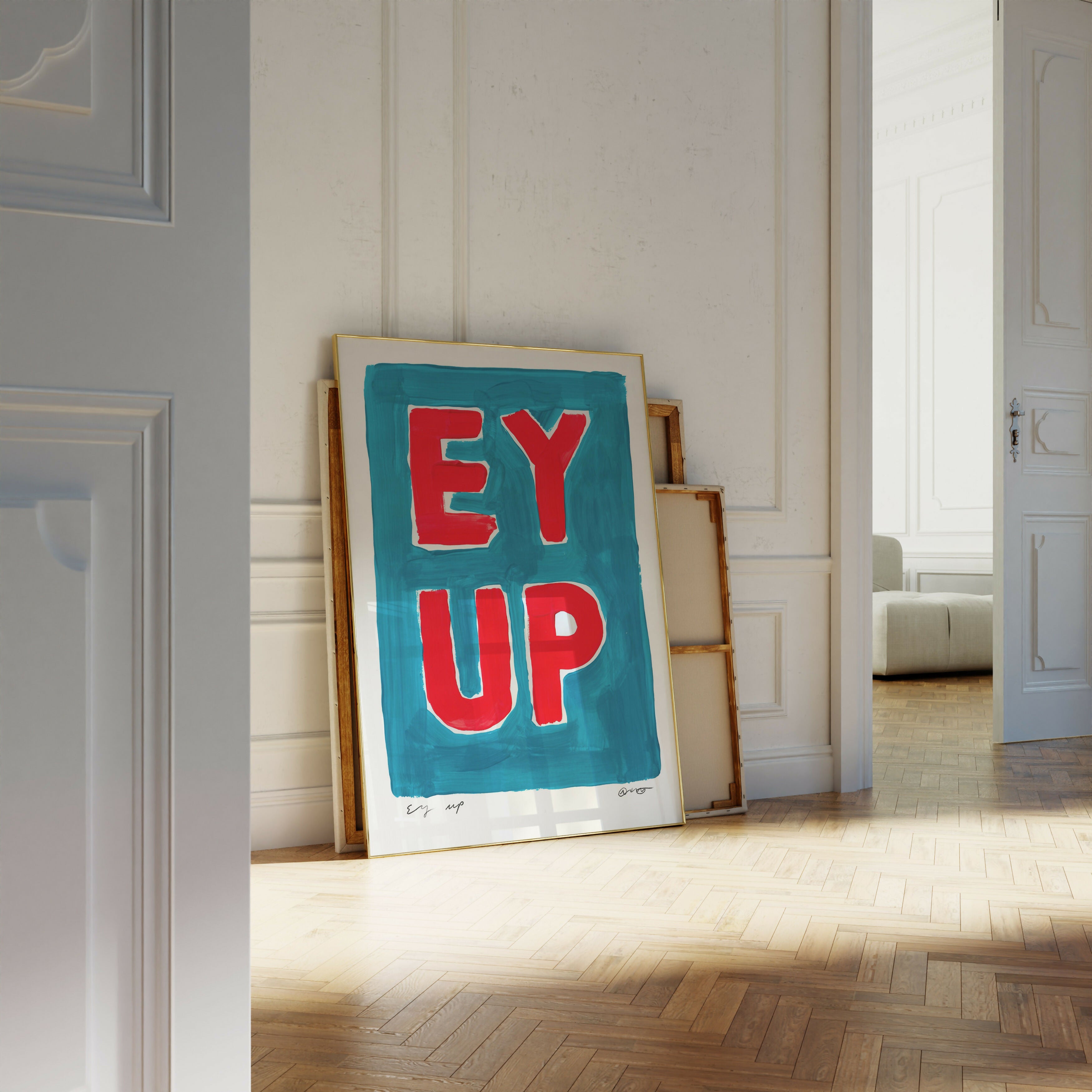 Ey Up Yorkshire Phrase Art Print