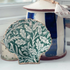 Handcrafted Green Acorn William Morris Scallop Shell | Unique Decor | Art & Soul

