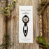 Black Hand Embroidered Floral Bookmark