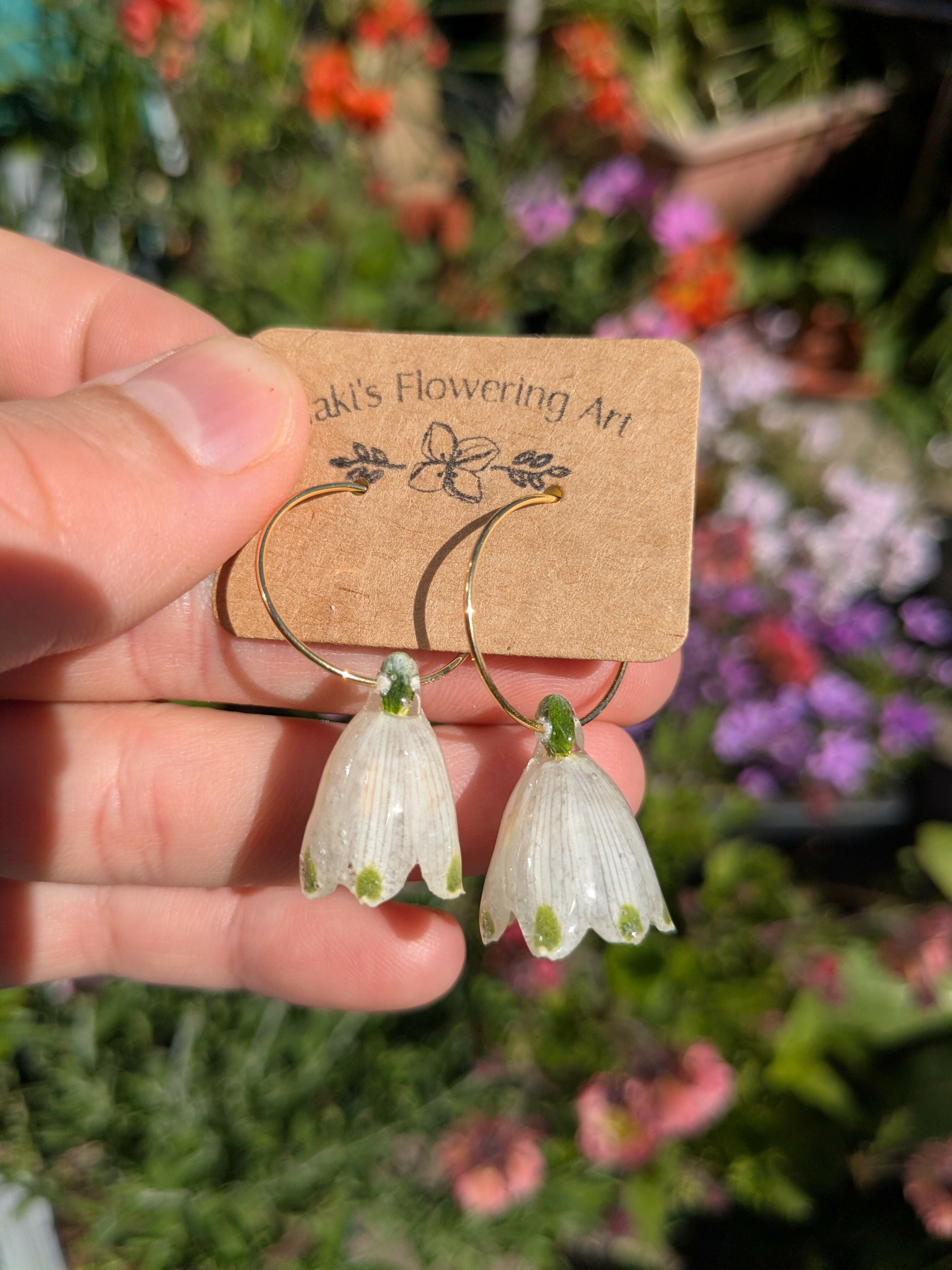 REAL SNOWFLAKE EARRINGS