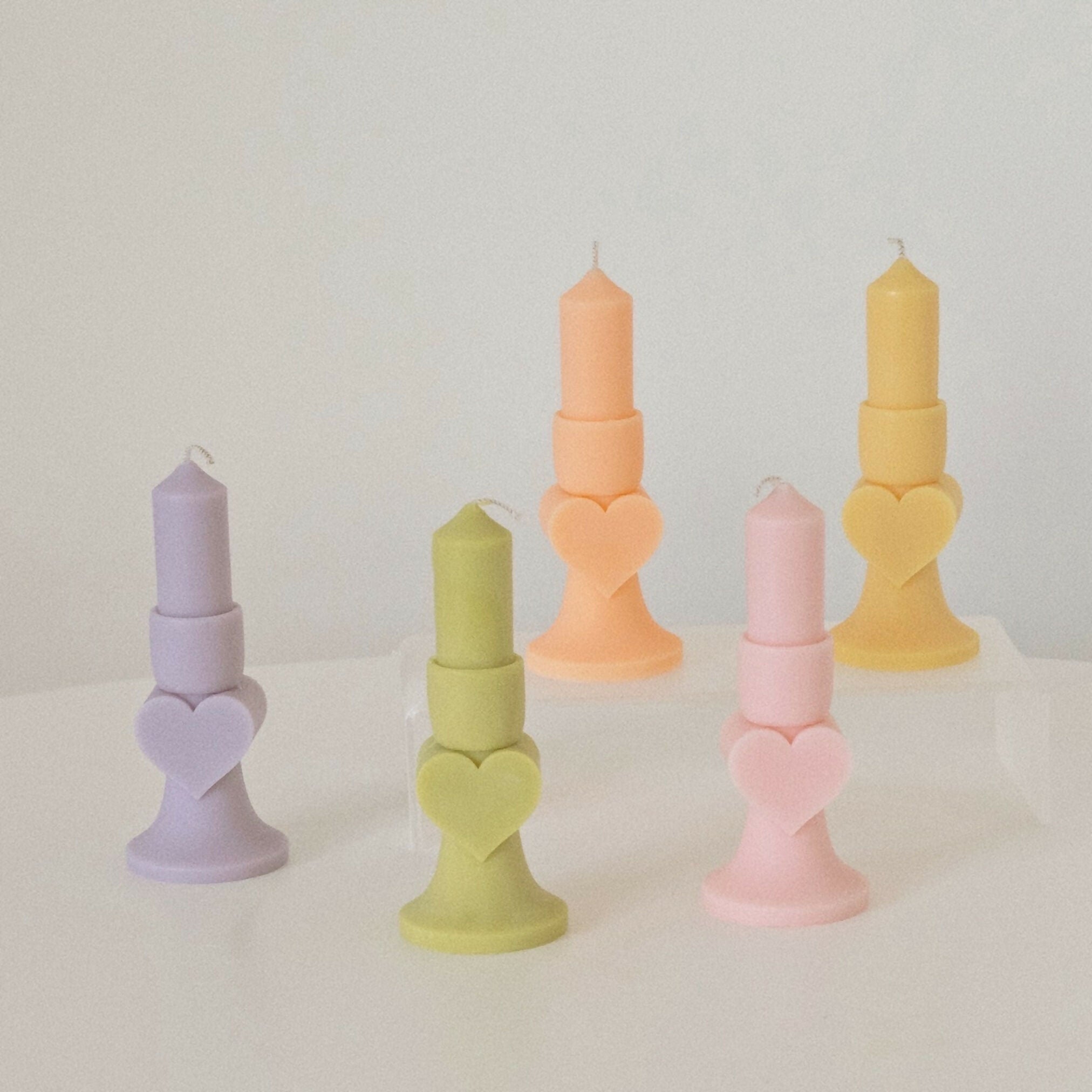 Heart Pillar Candle