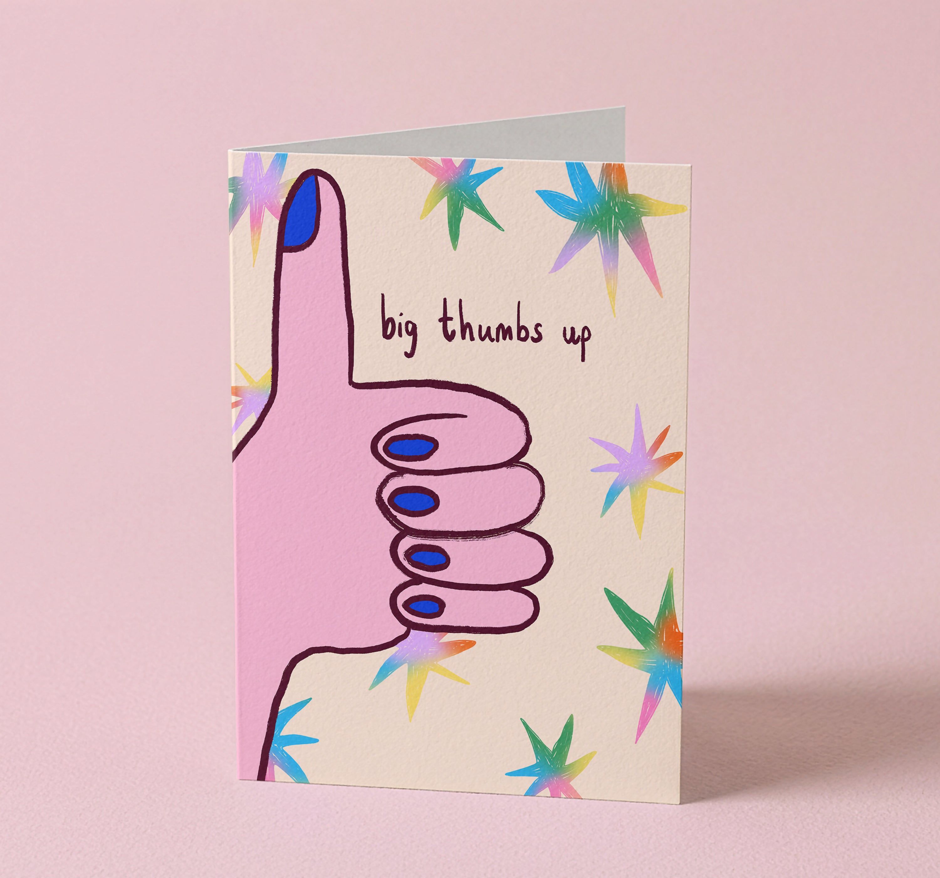Big Thumbs Up Greeting Card