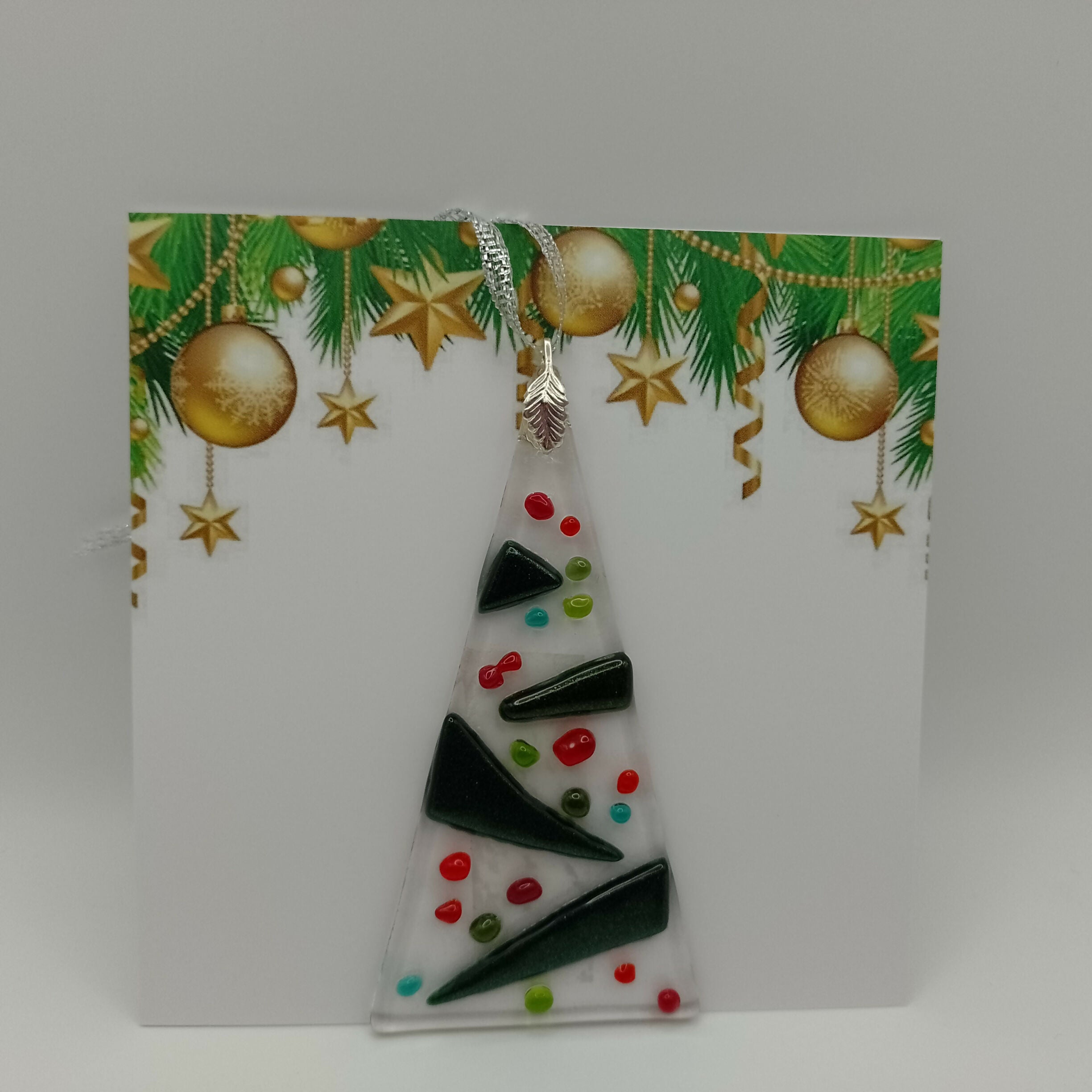 Fused Glass Christmas Card