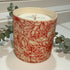 Red Chrysanthemum Stoneware Essential Oil Candle