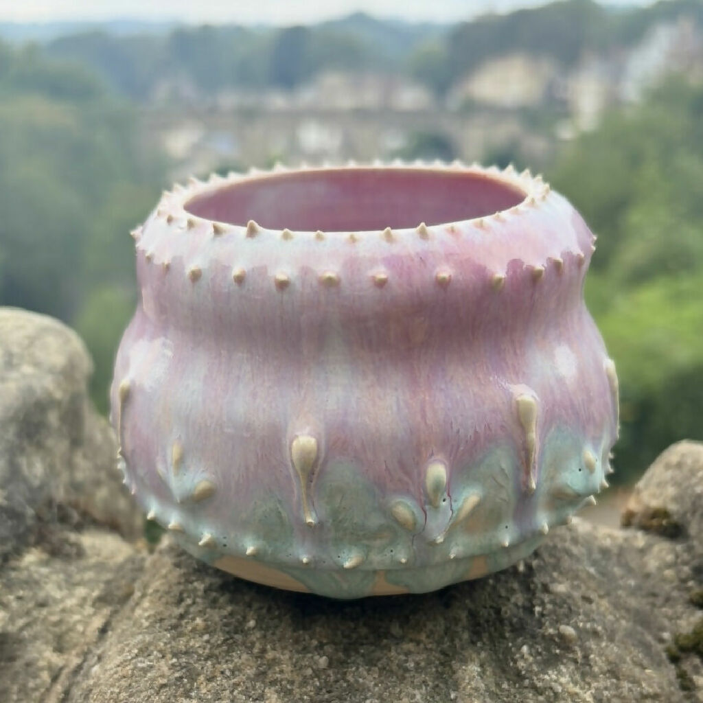 Pink and Turquoise Bowl