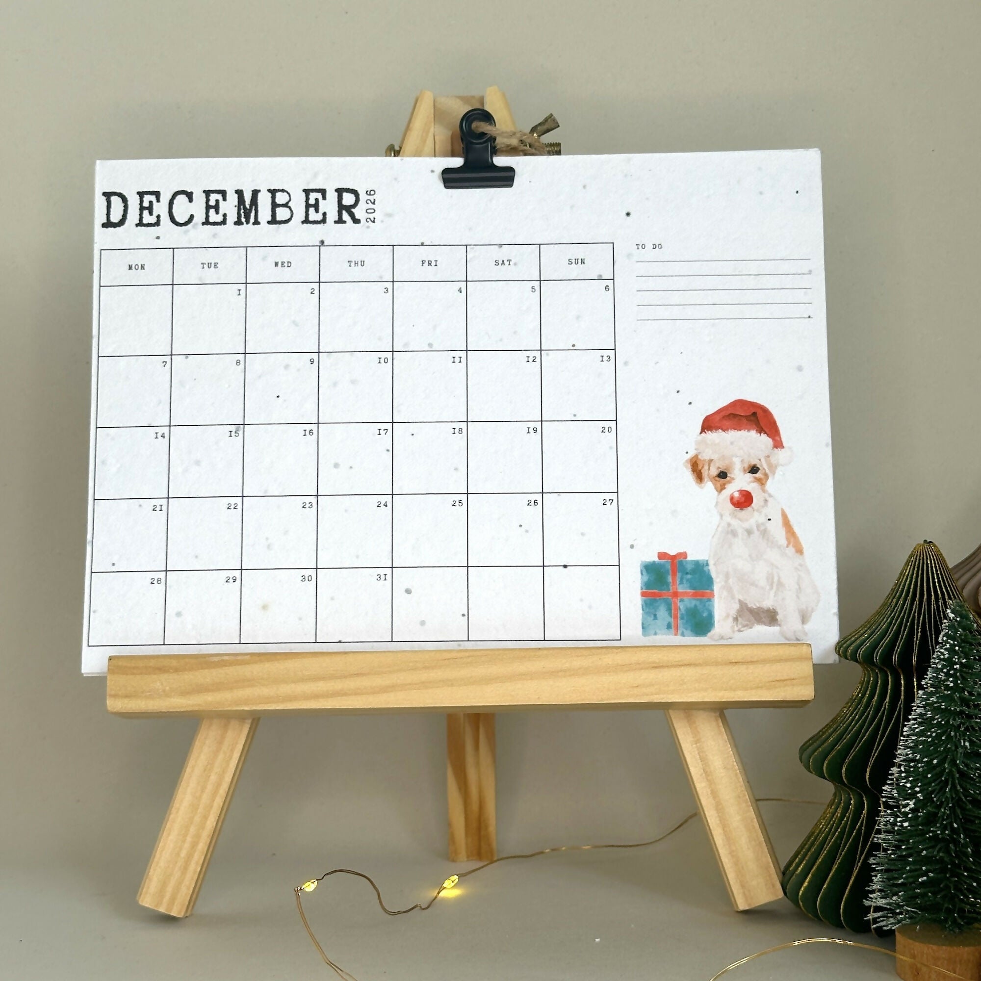 Plantable Wildflower Seed 2026 A6 Desk Calendar