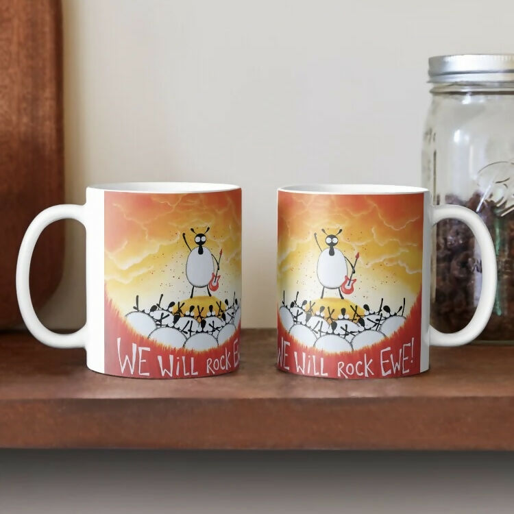 We Will Rock Ewe! Ceramic Mug