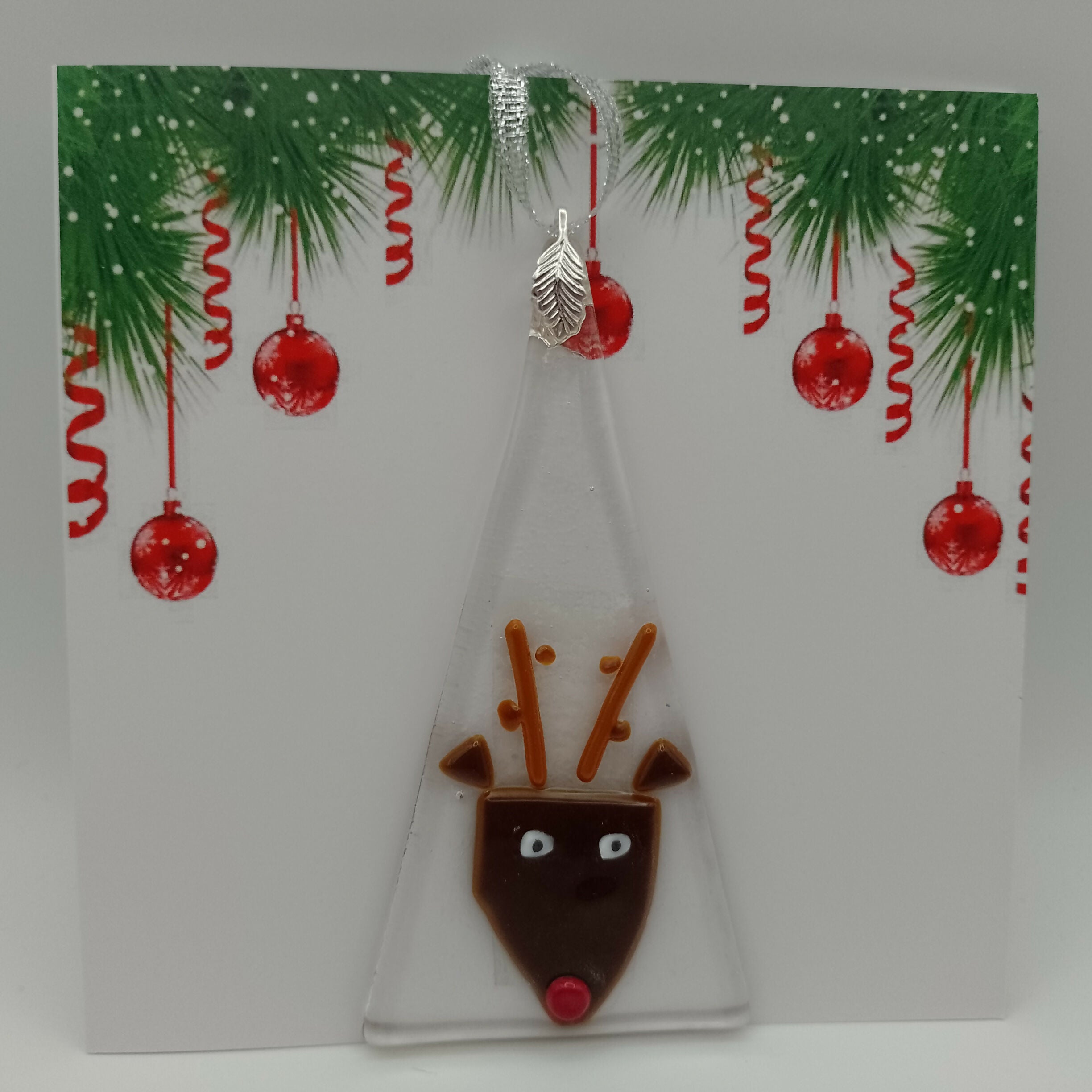 Fused Glass Christmas Card