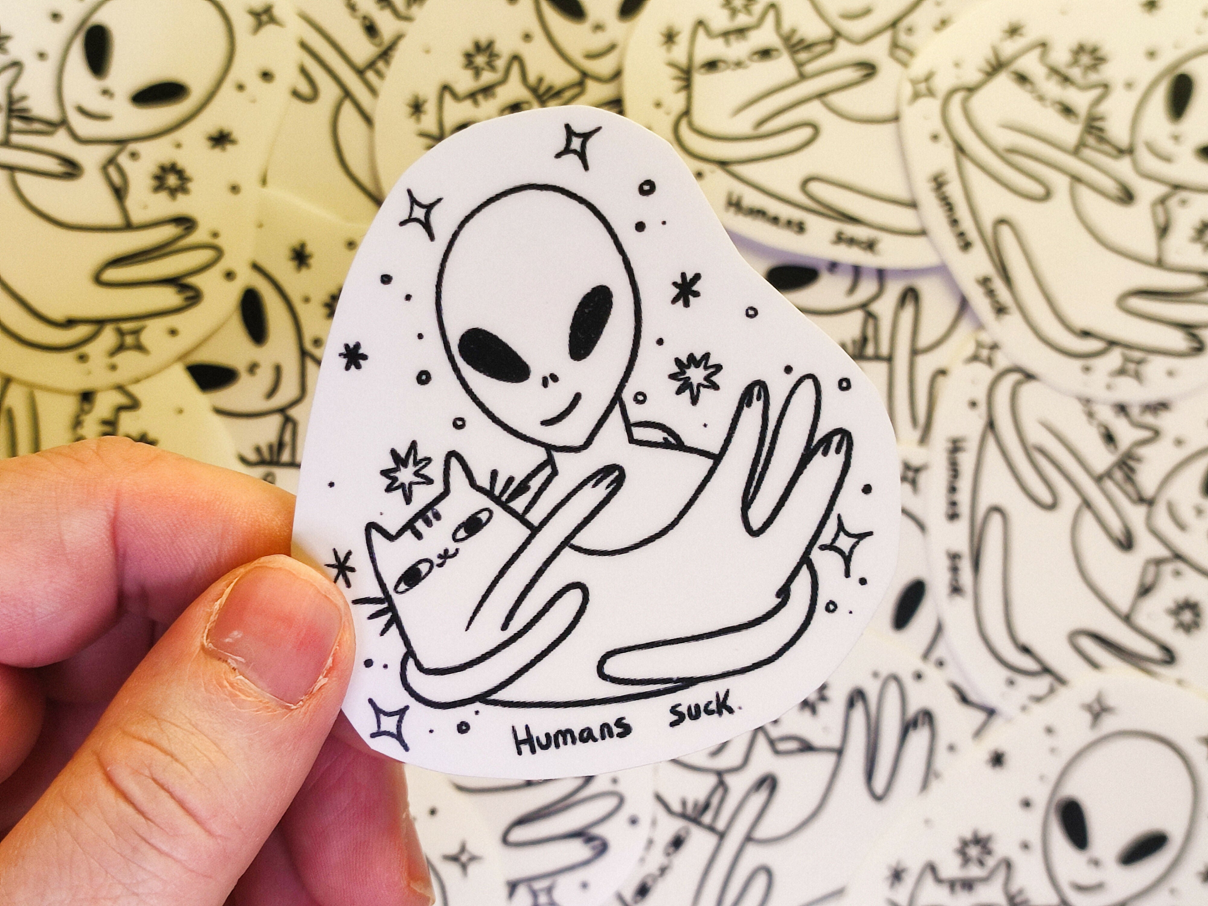 Humans Suck Vinyl Sticker