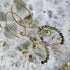 Handmade Gold Vermeil Mixed Tourmaline Earrings