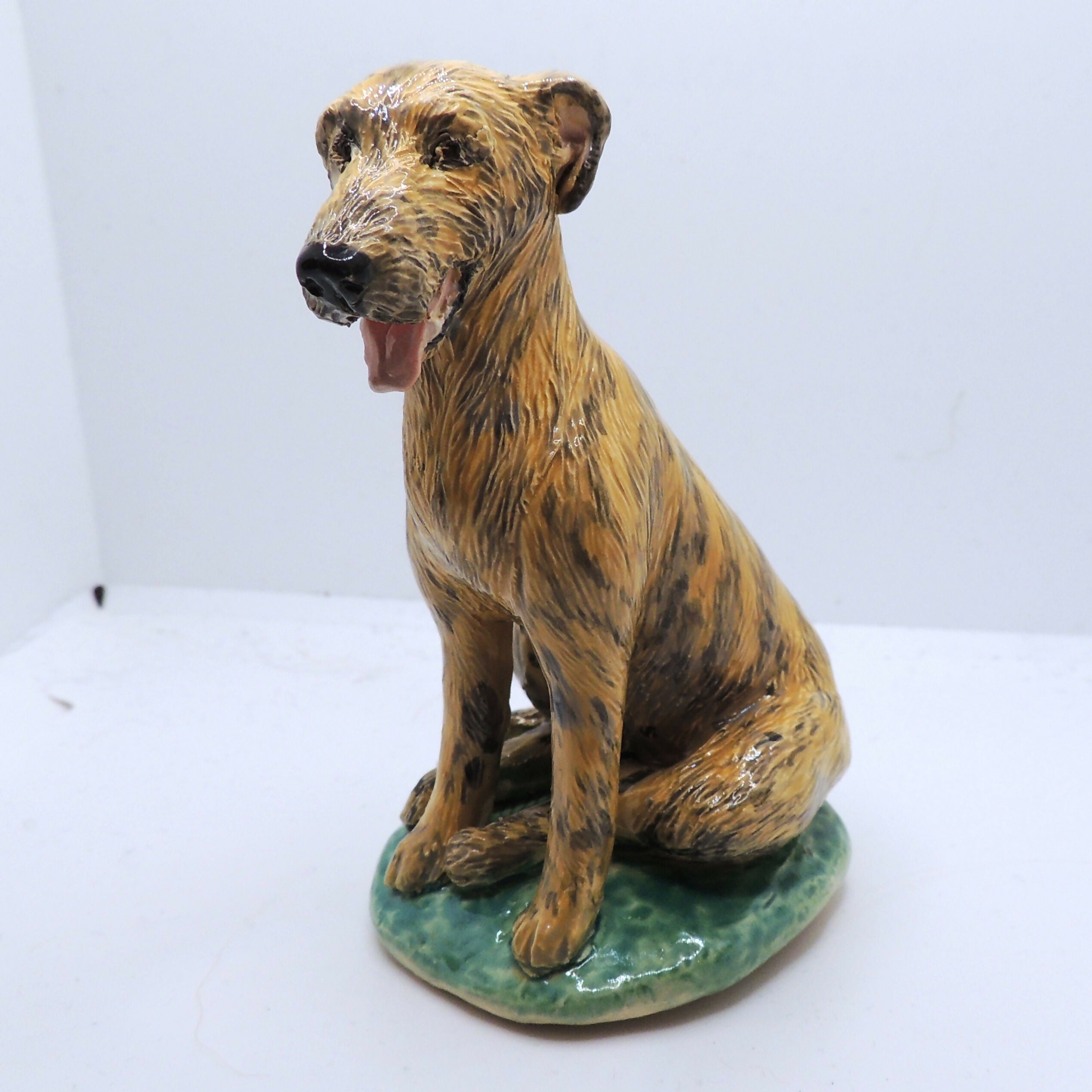 ceramic irish wolfhound sculpture
