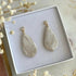 Beige Marble Pattern Earrings