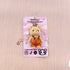 Baby Bear Pink Toy Figure Beaded Trinket Keychain