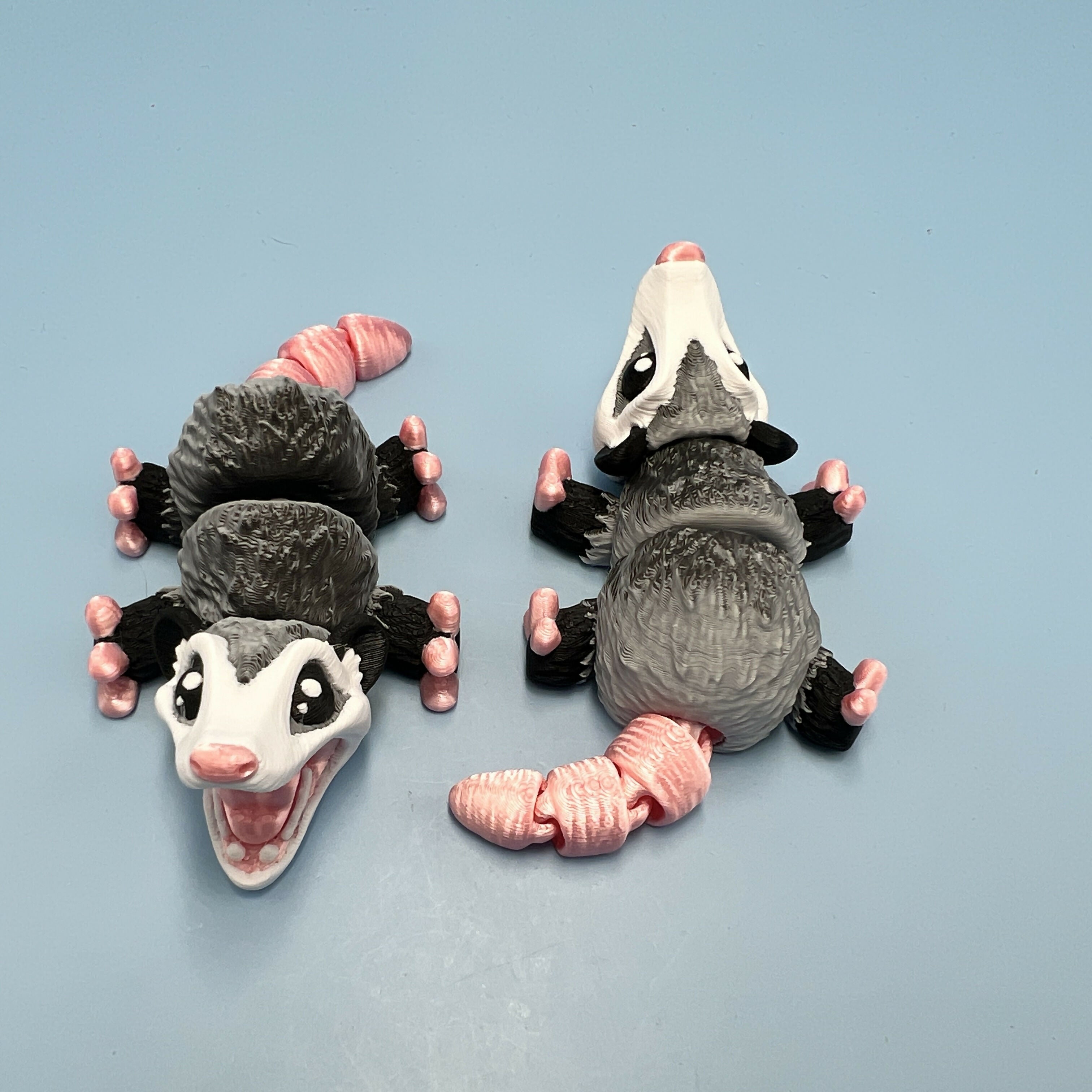 3D Printed SMALL: Articulated Sensory Fidget Animal friends Opossum 9cm