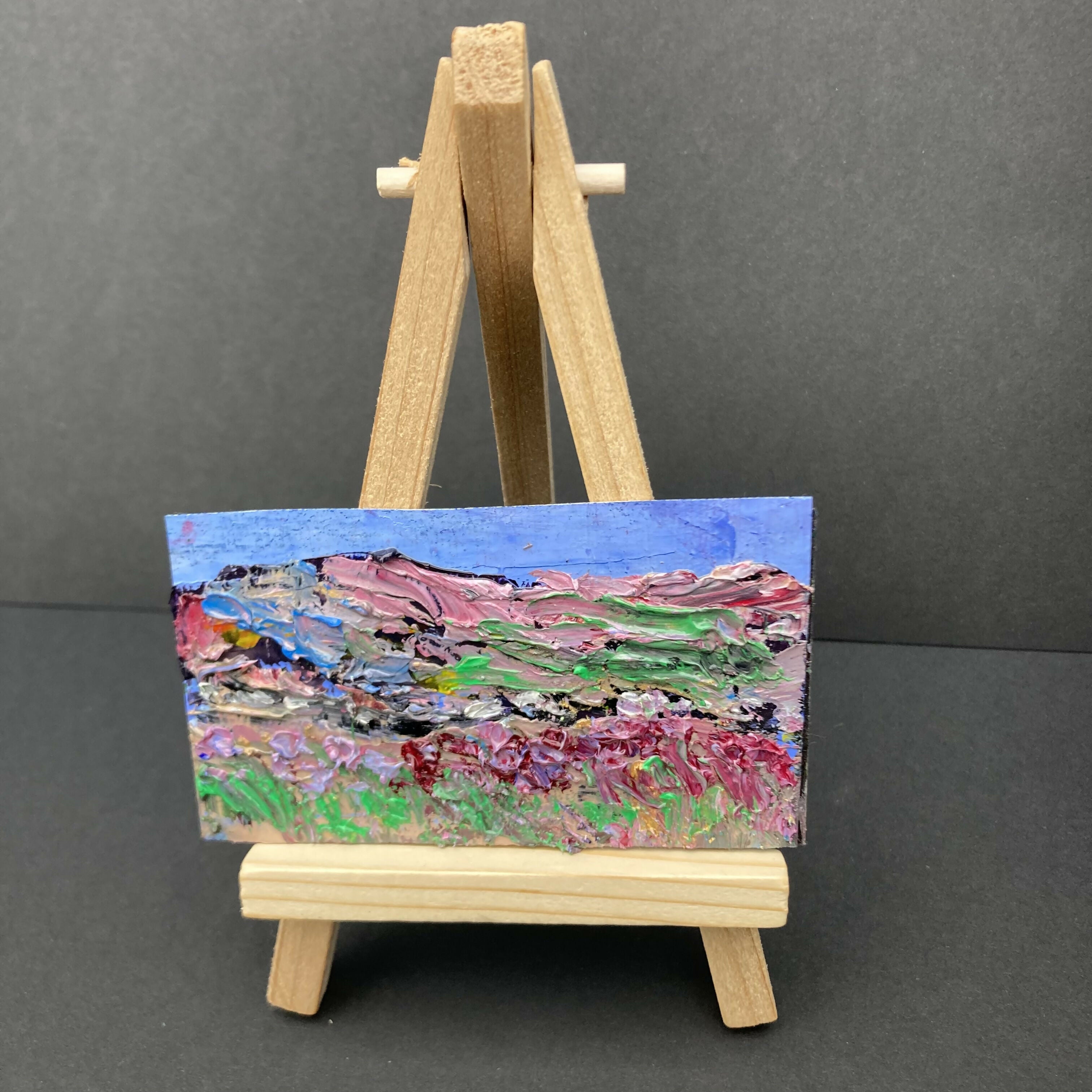 Heather Mini Oil Painting On Canvas Fridge Magnet