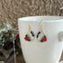 Small Teardrop Christmas Earrings