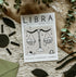 Libra Star Sign Cat Print