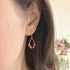 Red and Orange Small Tulip Earrings