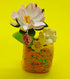 Mini Clay Vase with Faux Flowers