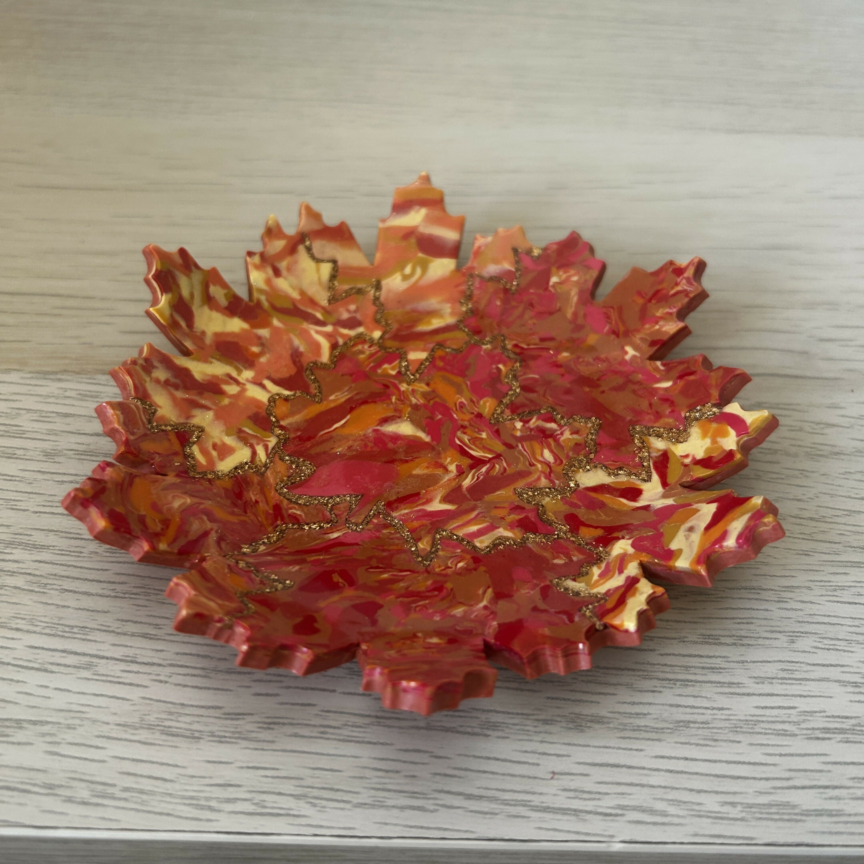 Maple leaf trinket dish