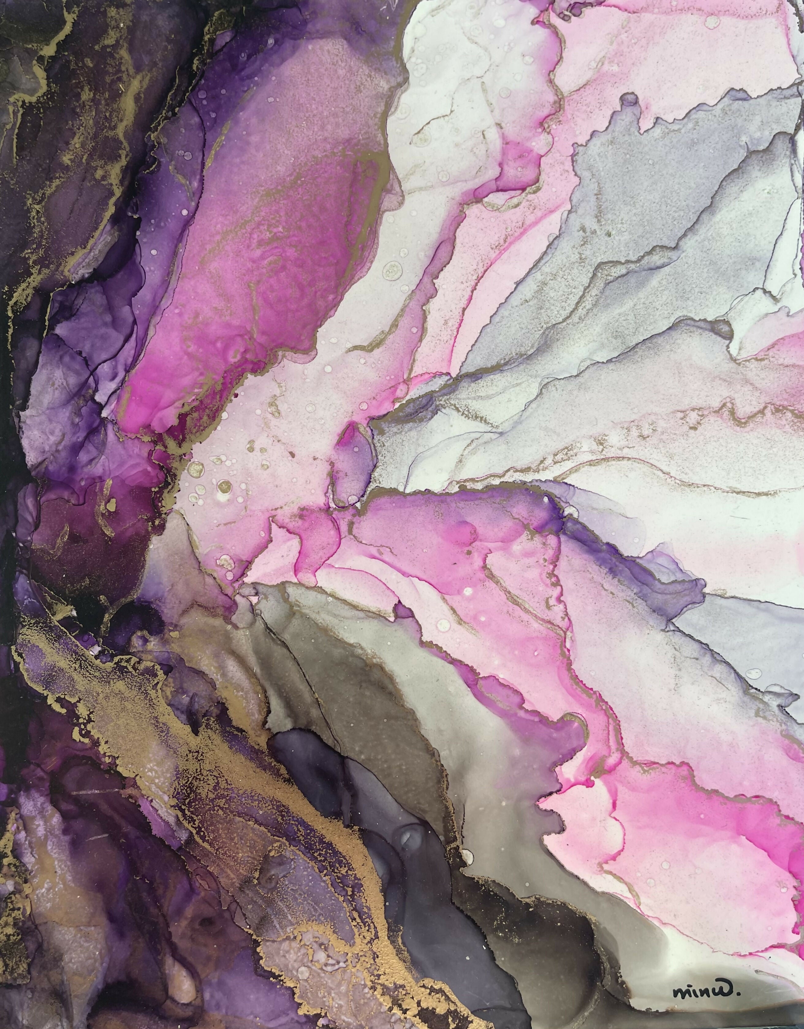 Pink Party - Original Abstract Painting