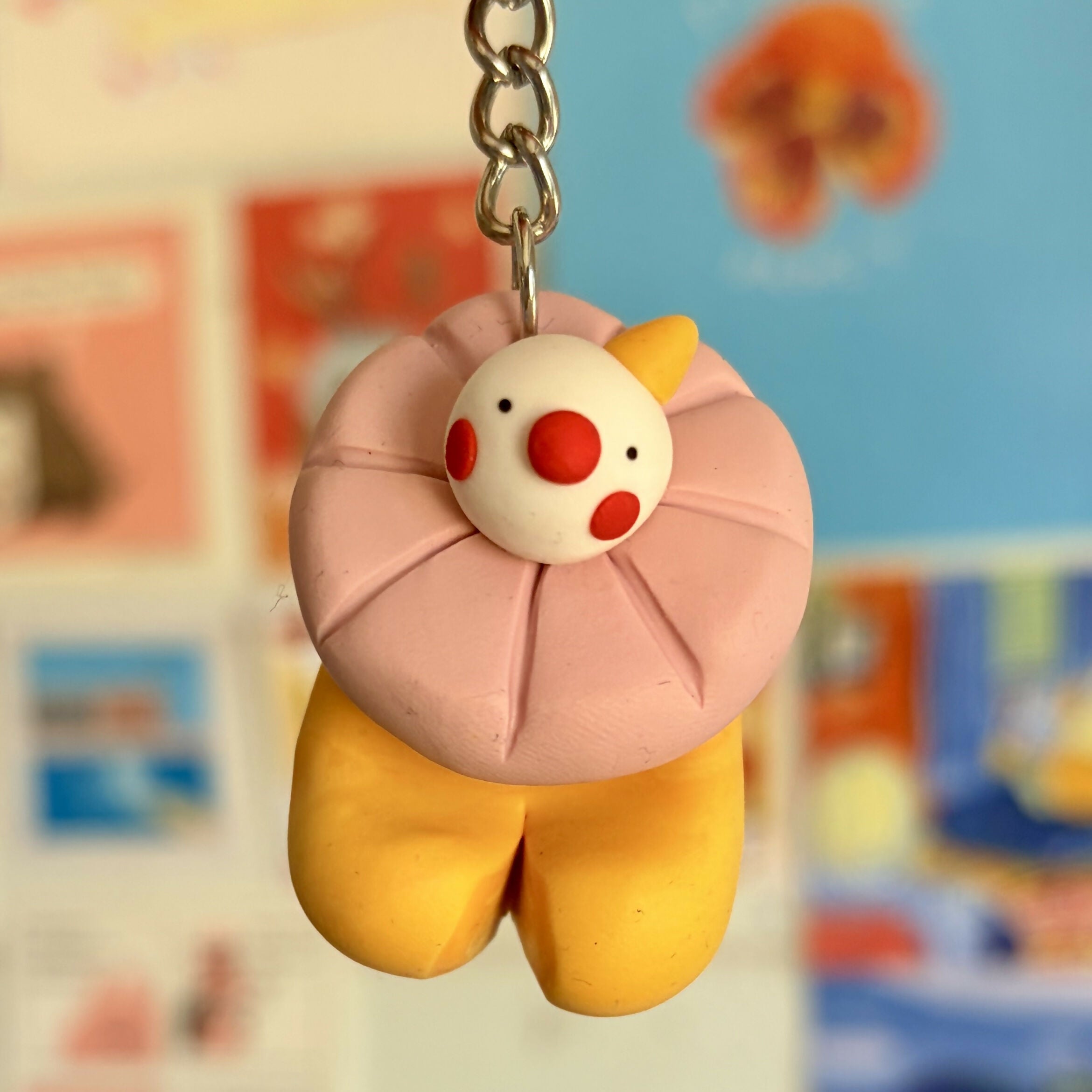 Polymer Clay Clown Keychains