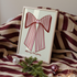 Merry Christmas Striped Bow Print