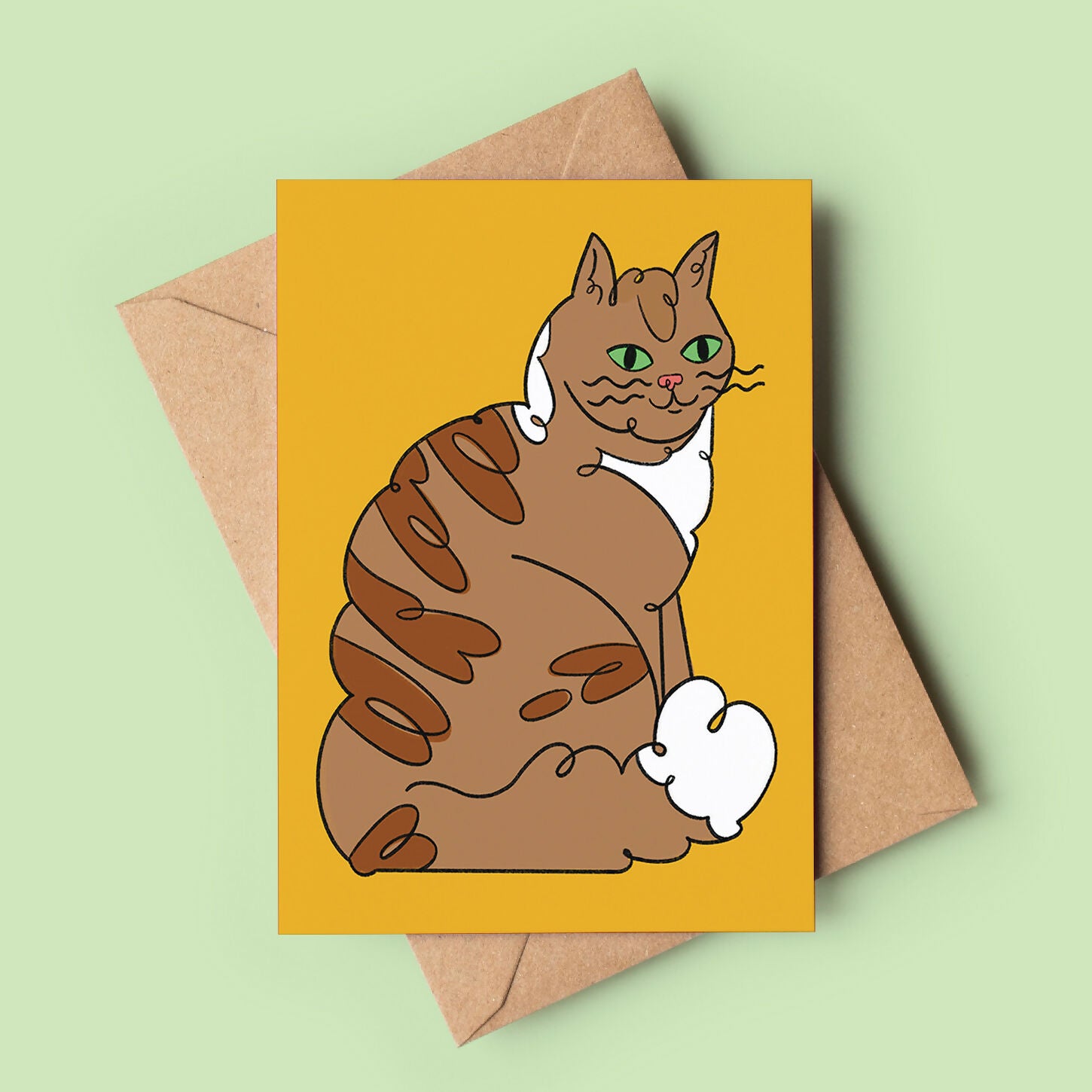 a6-card-cat-fluff-yellow
