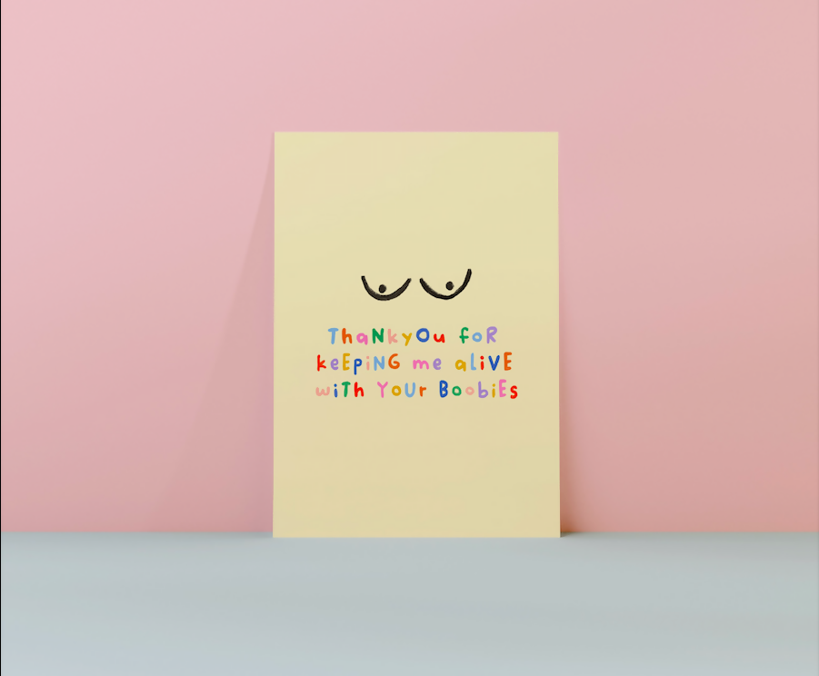 Boobies Mothers Day Card