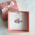 Stainless Steel Real Dried Forget Me Not Flower Ring