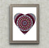 A4 Print - Heart Mandala