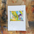 Abstract Lover Card in Blue