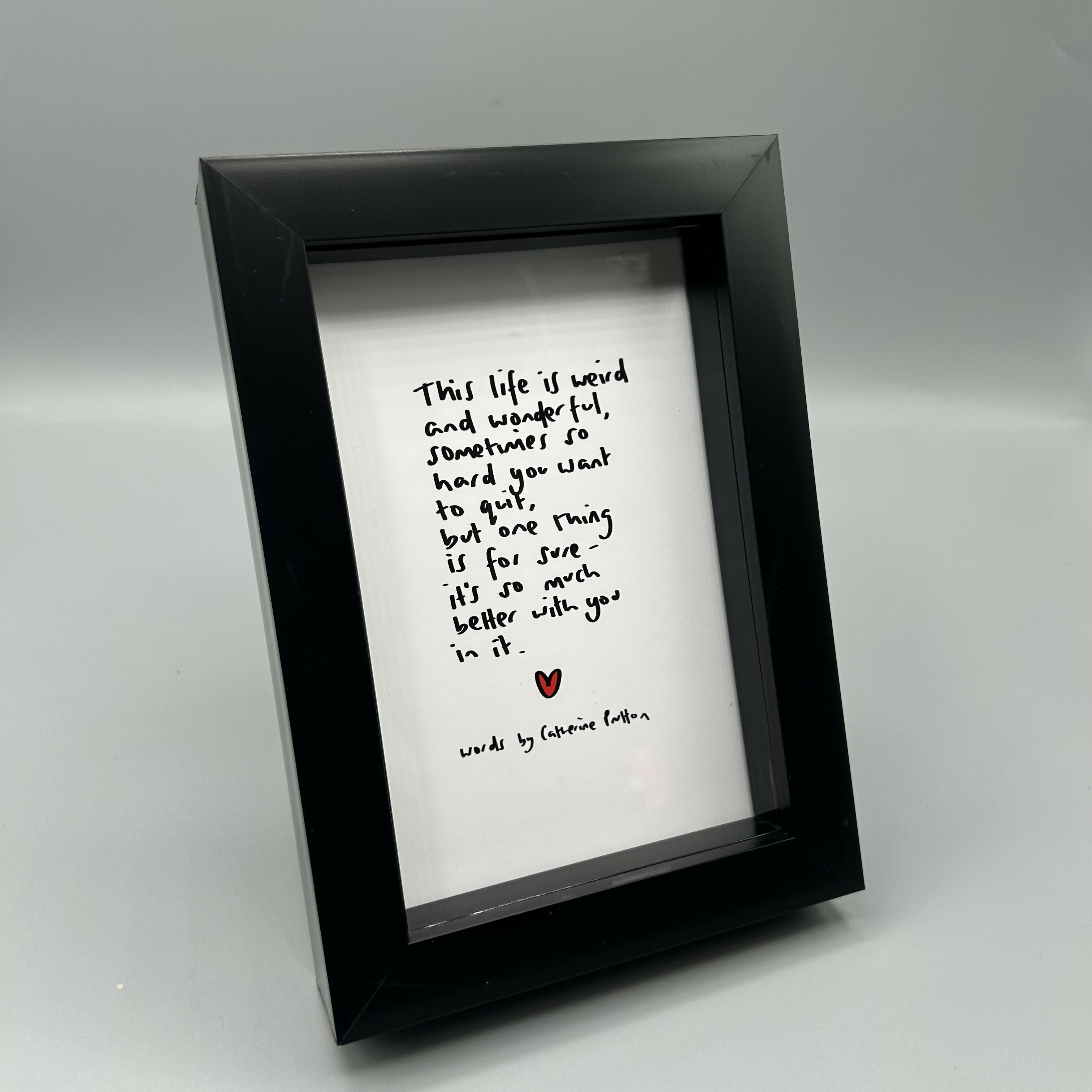 Original Poem - Multiple Options (A6 Box Frame)