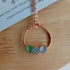 Triple Seaglass Moon Necklace