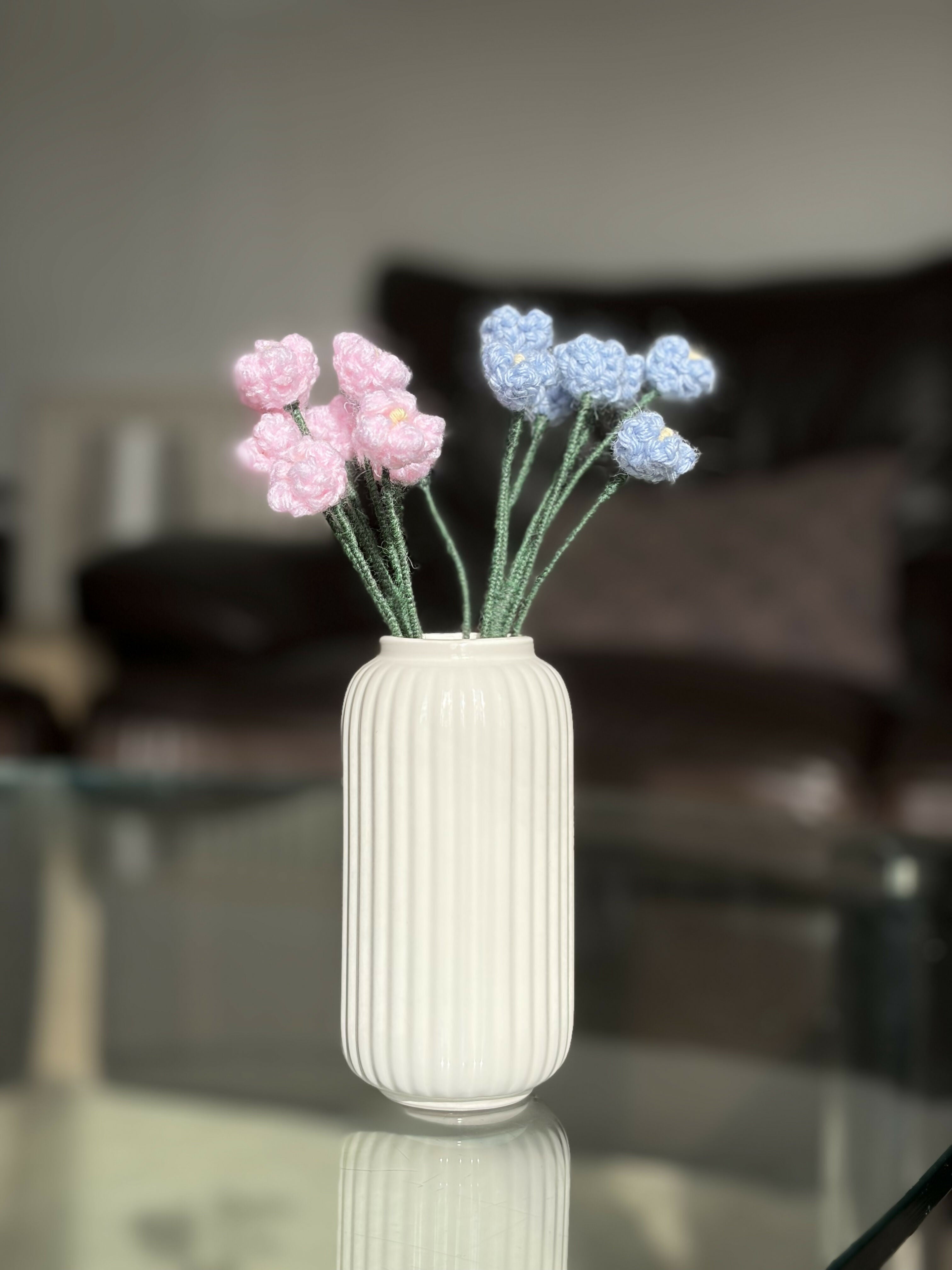 Crochet Flowers in a Vase