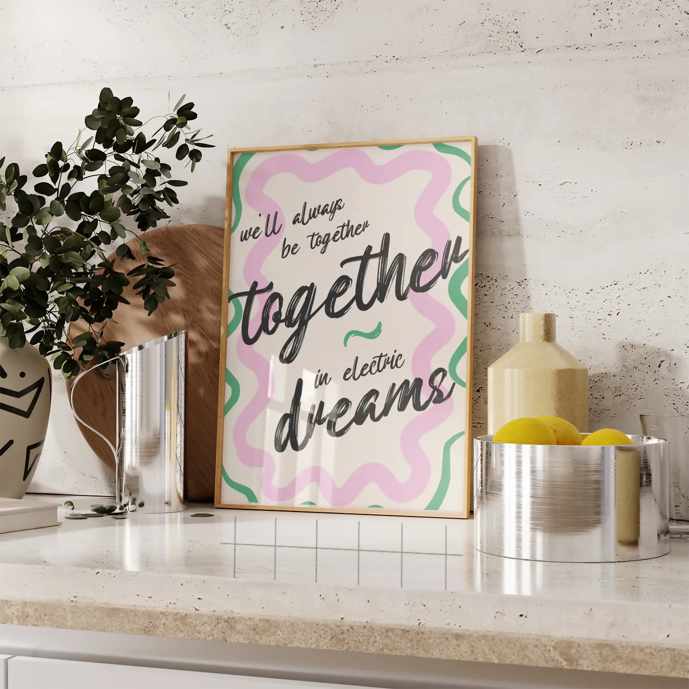 TOGETHER IN ELECTRIC DREAMS WALL ART PRINT