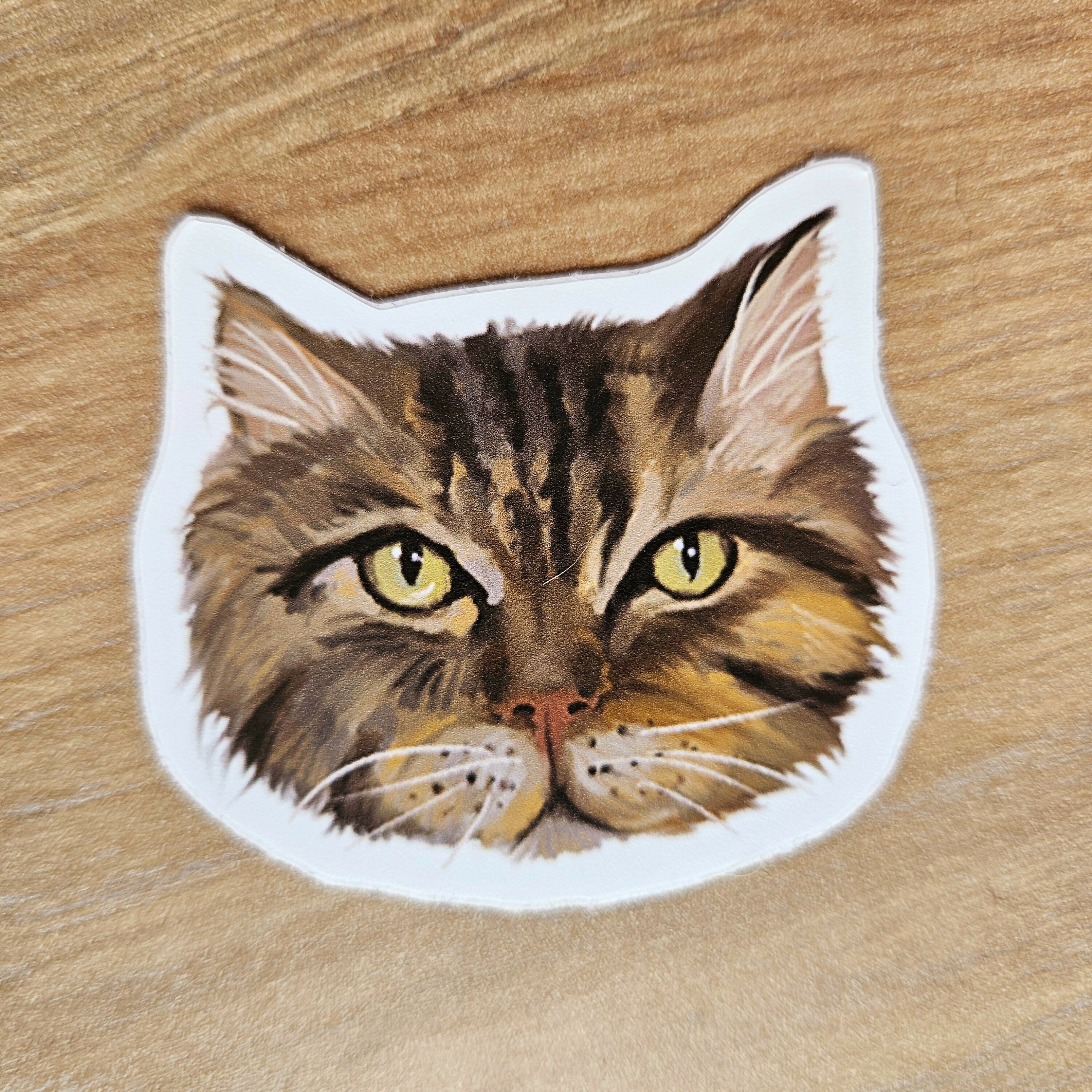 Cute Cat Face Vinyl Stickers