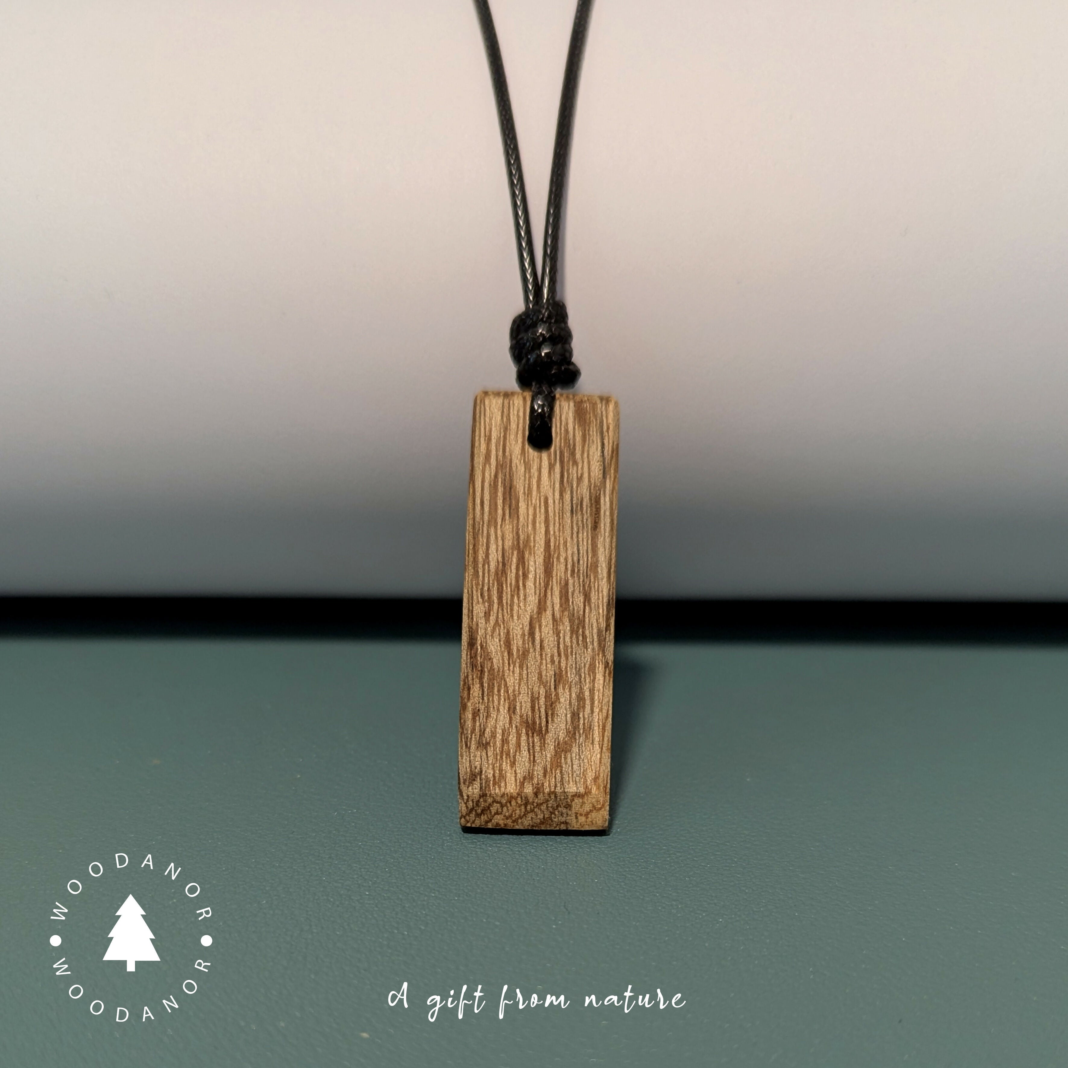Rectangular Wooden Pendant