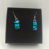 Green and Purple Dichroic Glass Earrings