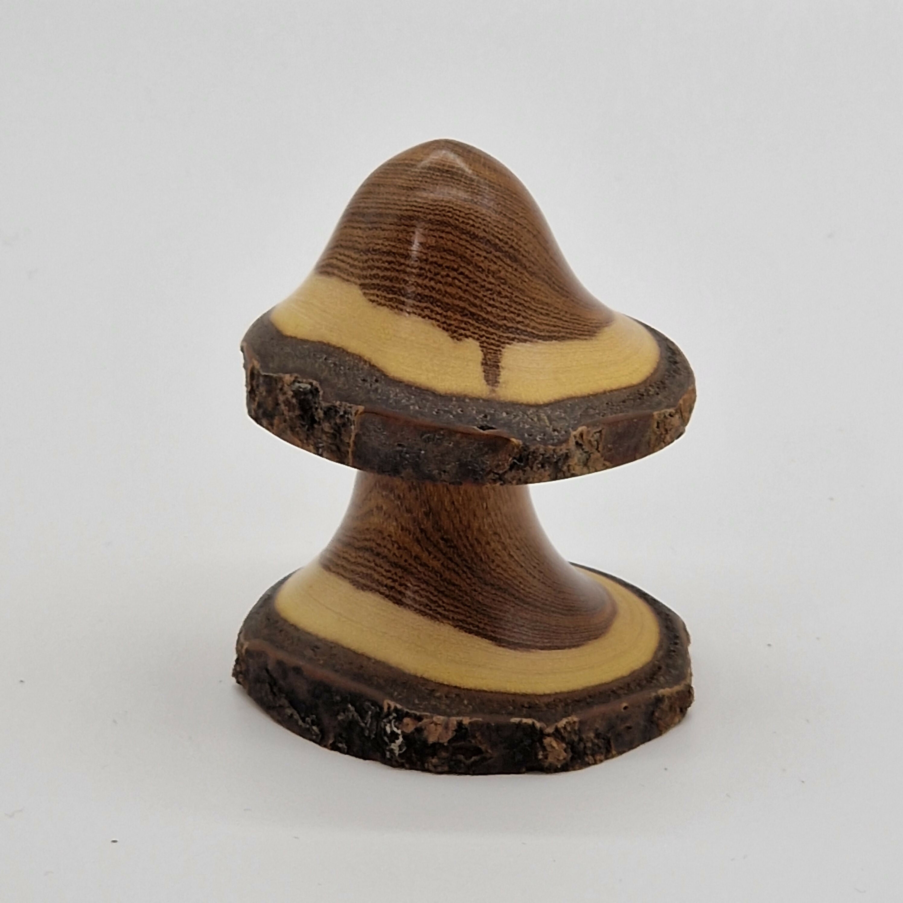 Hand Turned Mushroom made from Laburnum Wood