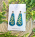 Ocean Dream Collection - Leaf Imprint Polymer Clay Earrings